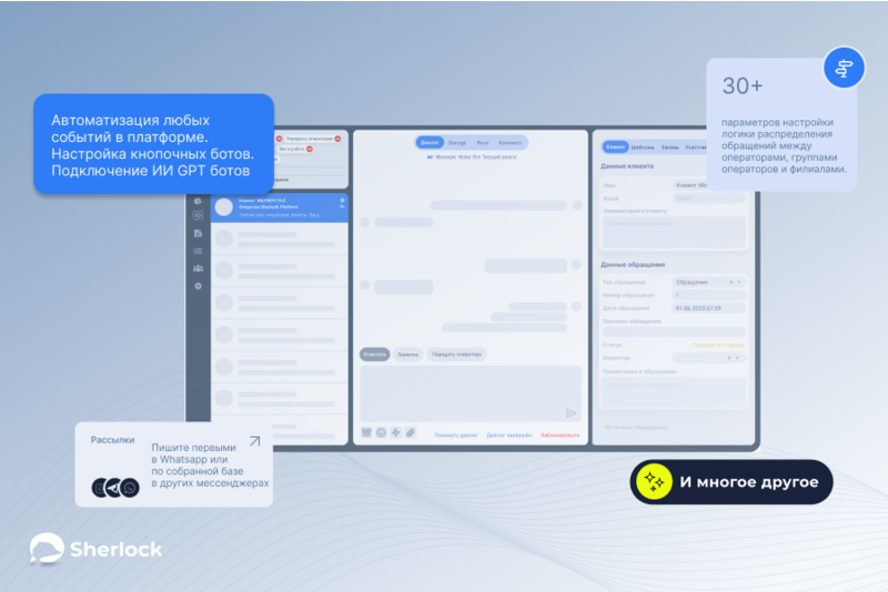 Преимущества использования Sherlock Platform в контакт-центре