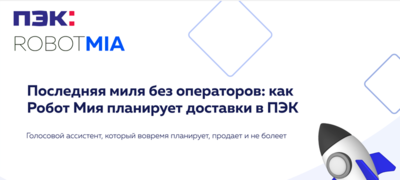 ПОСЛЕДНЯЯ МИЛЯ БЕЗ ОПЕРАТОРОВ: КАК РОБОТ МИЯ ПЛАНИРУЕТ ДОСТАВКИ В ПЭК